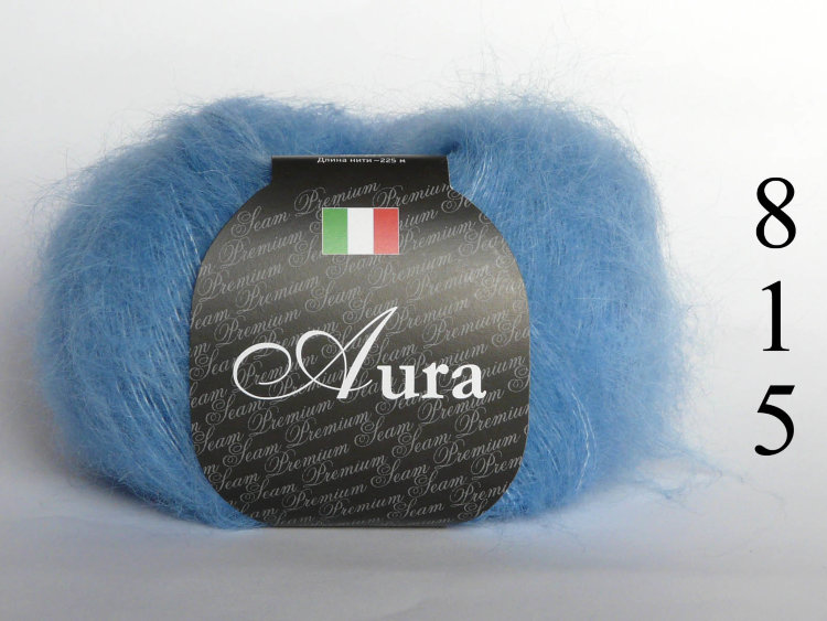 Aura Italy
25 gramms
225 meters or 246 yards
70% suri alpaca, 30% polyamide
Winter
