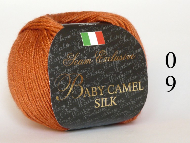 Baby Camel Silk Италия
145 метров
50 грамм
50% пух верблюжонка, 50% шелк малберри
Зима
