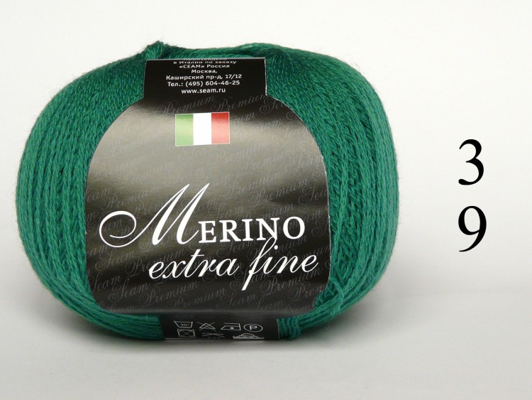 Мерино Экстрафине Италия
50 грамм
750 метров
100% мериносовая шерсть экстрафайн
Зима
