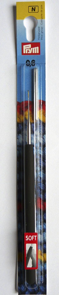 Крючек с мягкой ручкой и защитным колпачком 0,6 мм Крючек с мягкой ручкой и защитным колпачком
Сталь 0,6 мм
