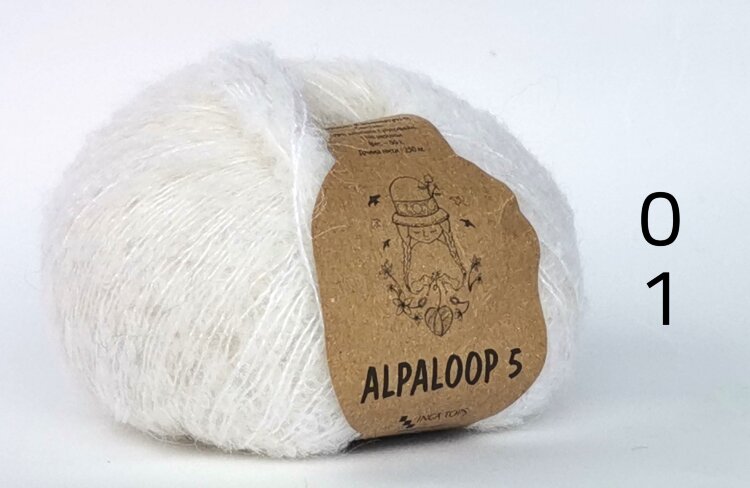 Alpaloop Peru
50 gram
250 meters or 273 yds
89% alpaca superfine 11% polyamide
Winter
